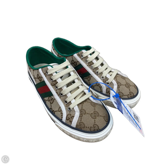 Shoes Luxury Designer By Gucci In Multi-colored, Size: 6.5