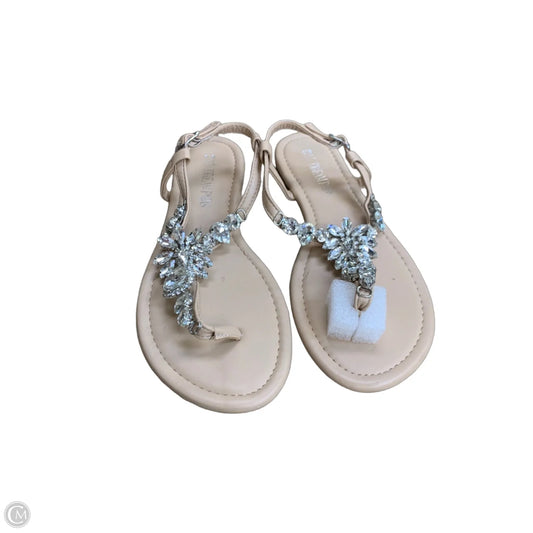 Sandals Flats By Dream Pairs In Beige, Size: 8.5