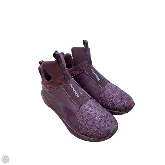 Shoes Sneakers By Puma In Purple, Size: 9