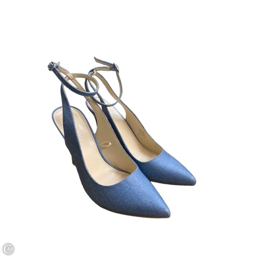 Shoes Heels Stiletto By Nine West In Blue, Size: 8