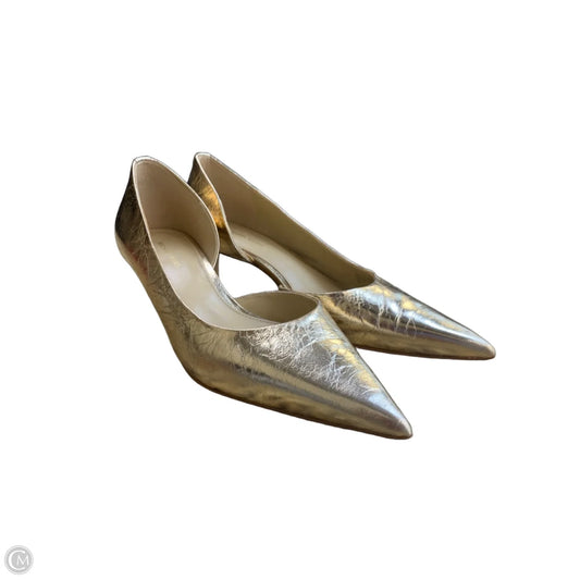 Shoes Heels Kitten By Michael By Michael Kors In Gold, Size: 6