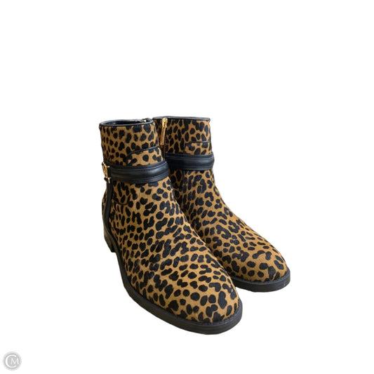 Boots Ankle Flats By Michael By Michael Kors In Animal Print, Size: 7