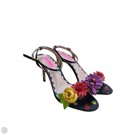 Sandals Flats By Betsey Johnson In Multi-colored, Size: 10