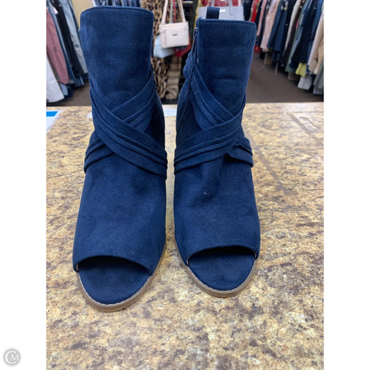 Shoes Heels Wedge By Cmf In Blue, Size: 11