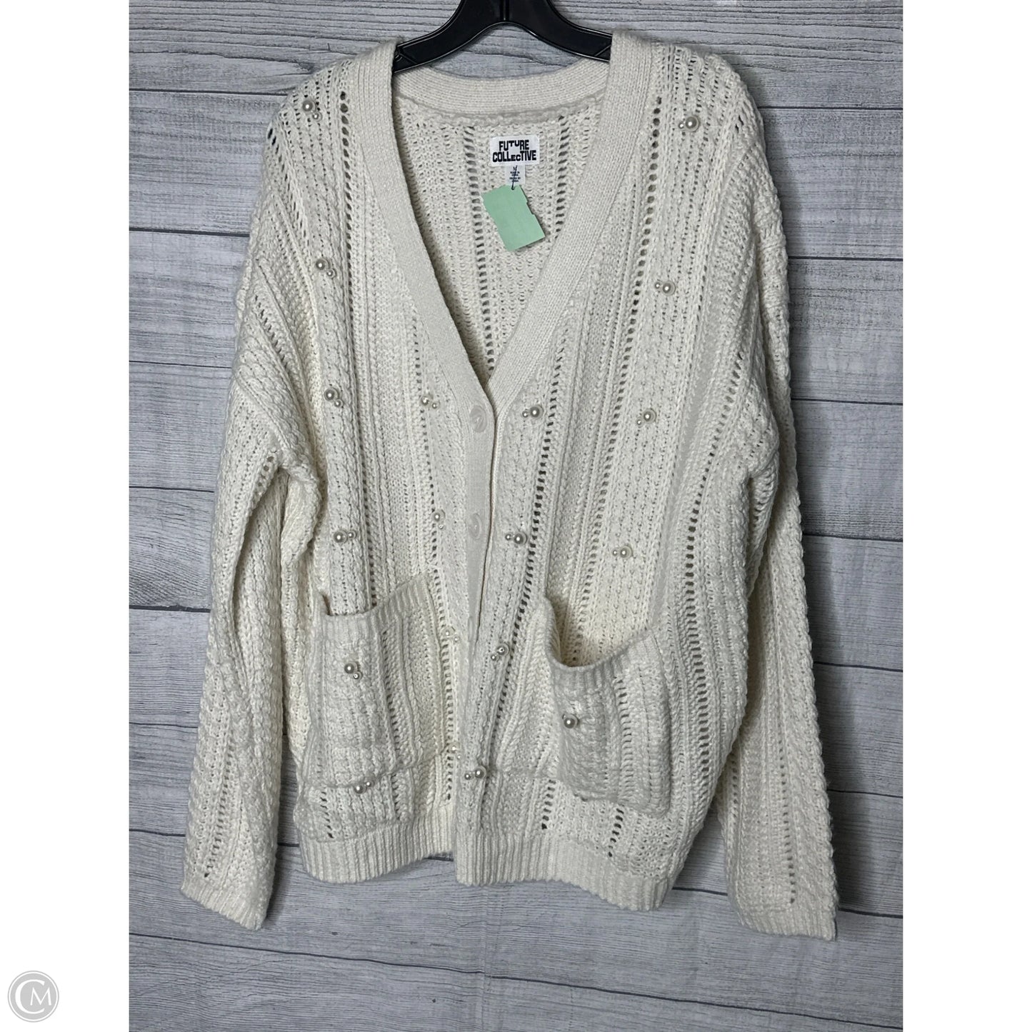 Cardigan By Cmf In Cream, Size: M