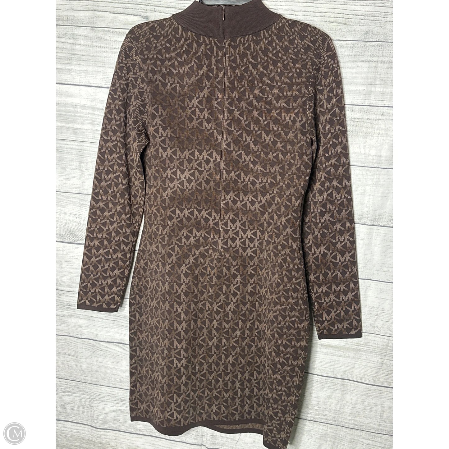 Dress Casual Midi By Michael By Michael Kors In Brown, Size: M