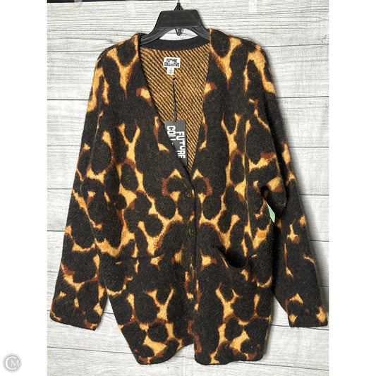 Cardigan By Cmf In Animal Print, Size: M