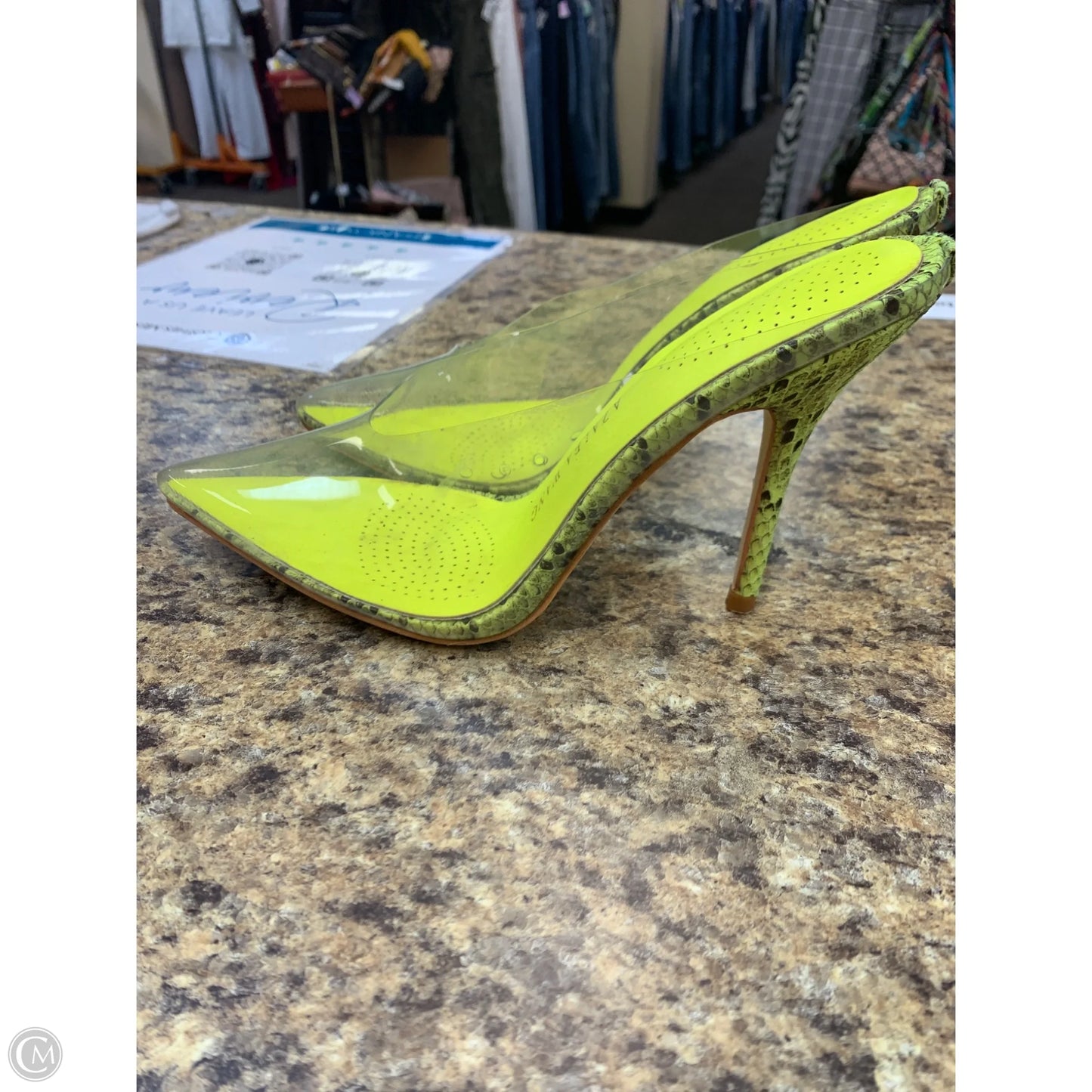 Shoes Heels Stiletto By Cmf In Snakeskin Print, Size: 7.5