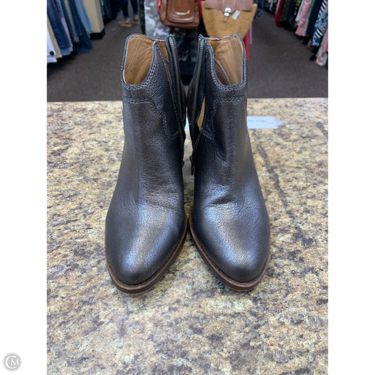 Boots Ankle Heels By Lucky Brand In Taupe, Size: 10