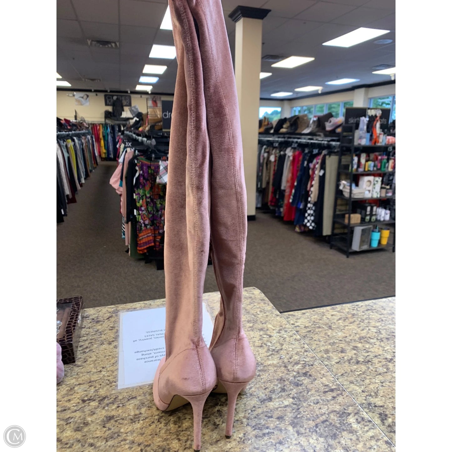 Boots Over-the-knee Heels By Steve Madden In Pink, Size: 7