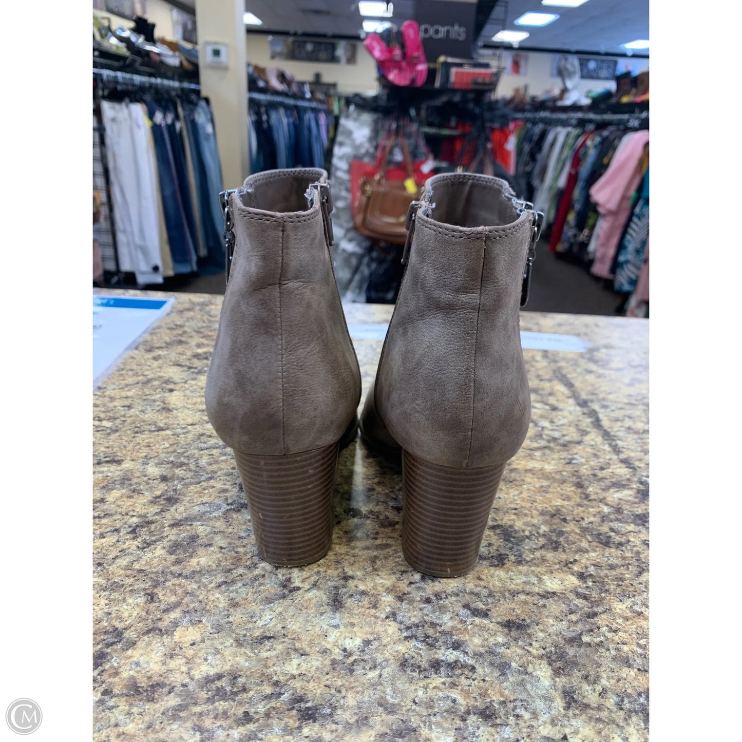 Boots Ankle Heels By G By Guess In Brown, Size: 8.5