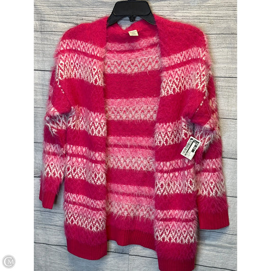 Cardigan By Cmf In Pink & White, Size: S