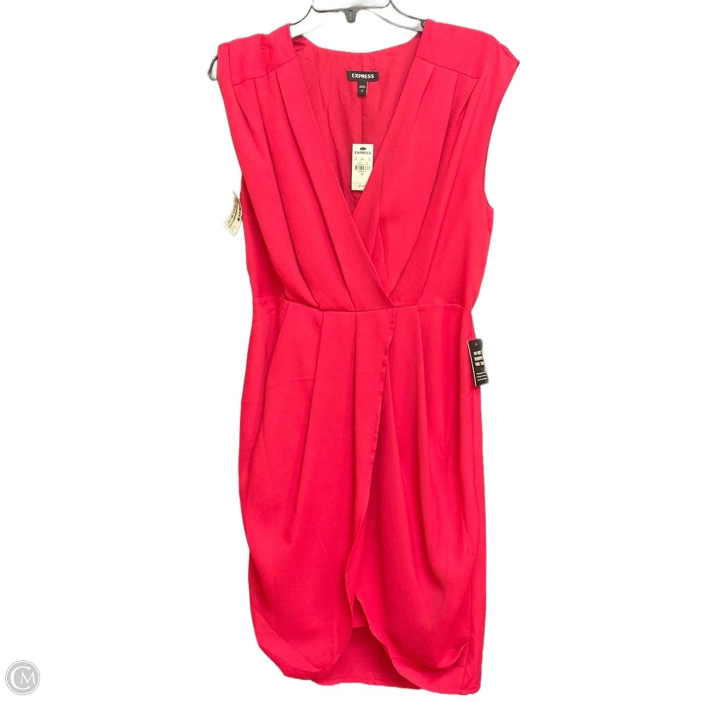 Dress Casual Midi By Express In Pink, Size: M
