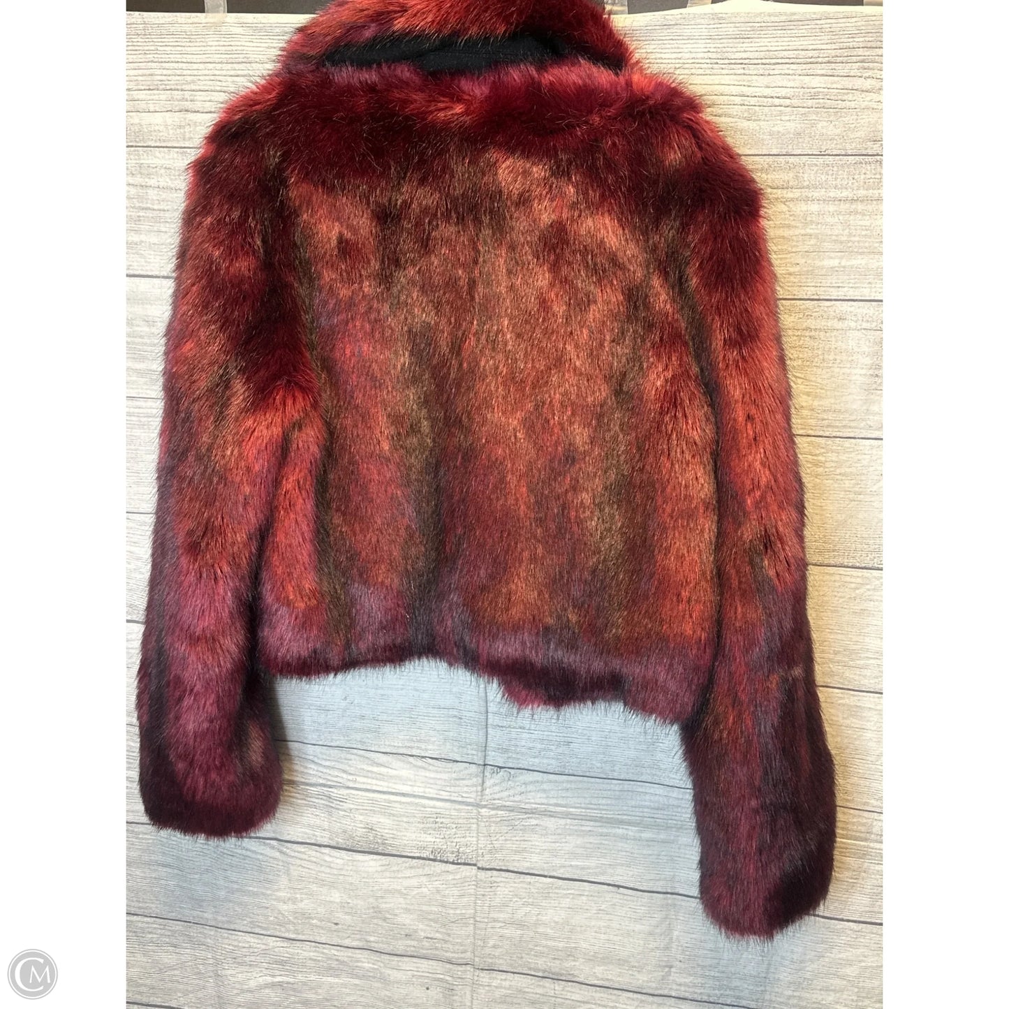 Coat Faux Fur & Sherpa By Michael By Michael Kors In Red, Size: M