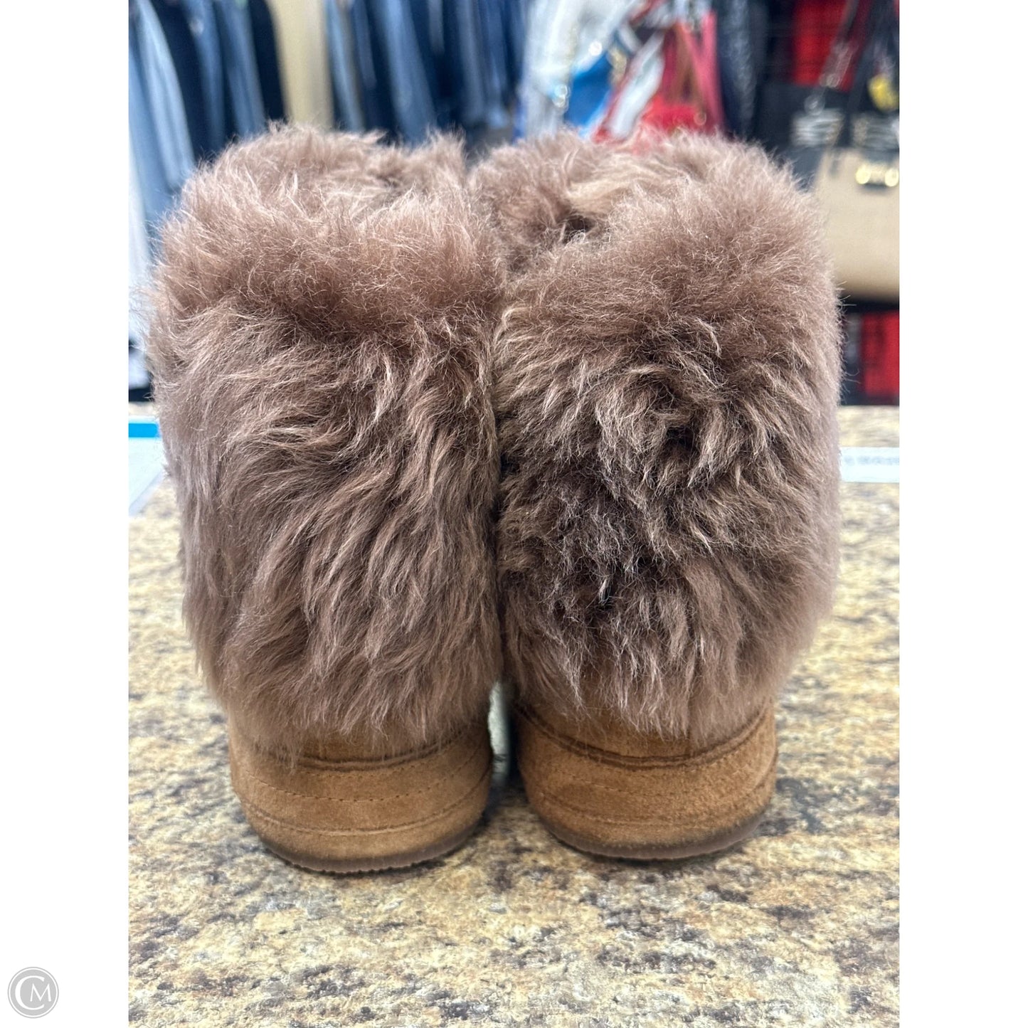 Boots Designer By Ugg In Brown, Size: 11