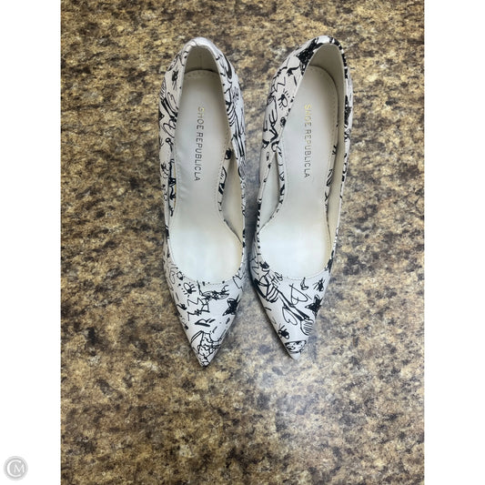 Shoes Heels Stiletto By Cmf In Black & White, Size: 7