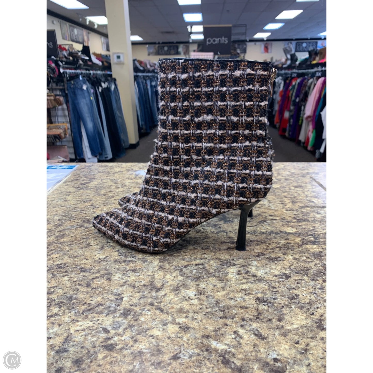 Boots Ankle Heels By New York And Co In Black & Brown, Size: 11