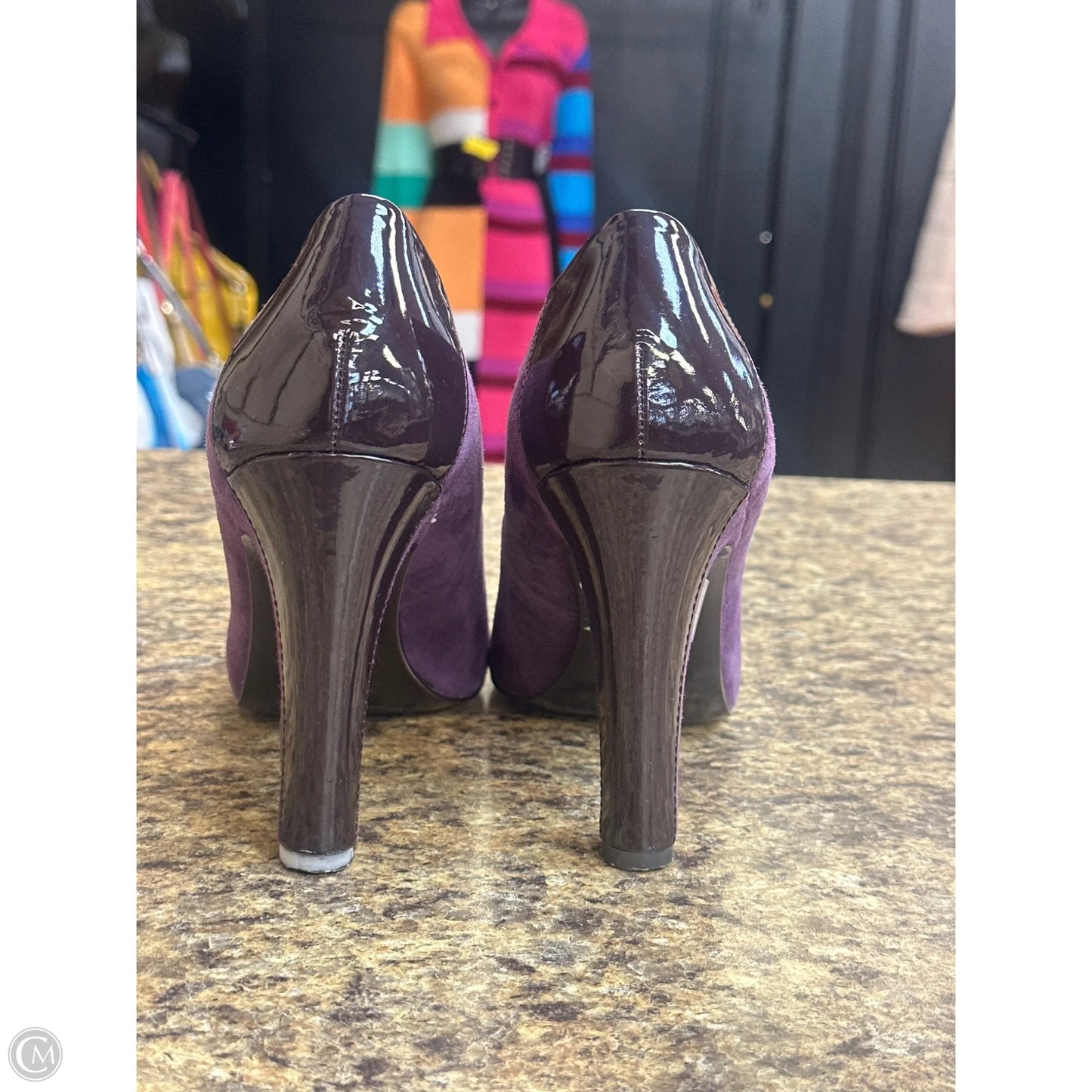 Shoes Heels Block By Lauren By Ralph Lauren In Purple, Size: 10