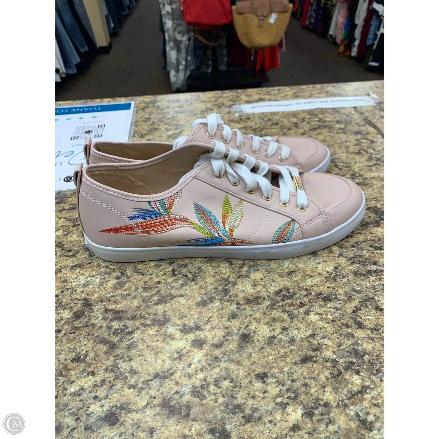 Shoes Athletic By Guess In Pink, Size: 12