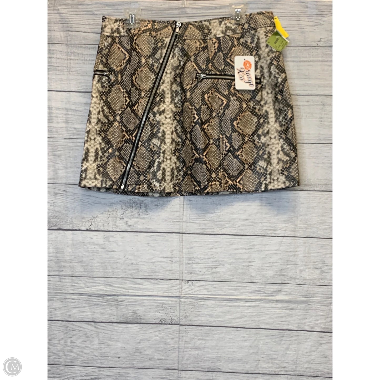 Skirt Midi By Cmf In Snakeskin Print, Size: L