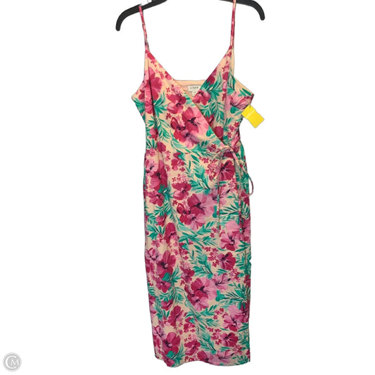 Dress Casual Midi By J. Crew In Floral Print, Size: 10