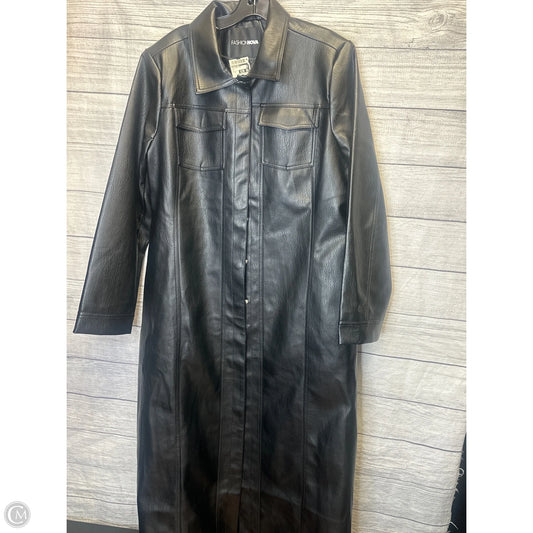 Coat Trench Coat By Fashion Nova In Black, Size: 2x