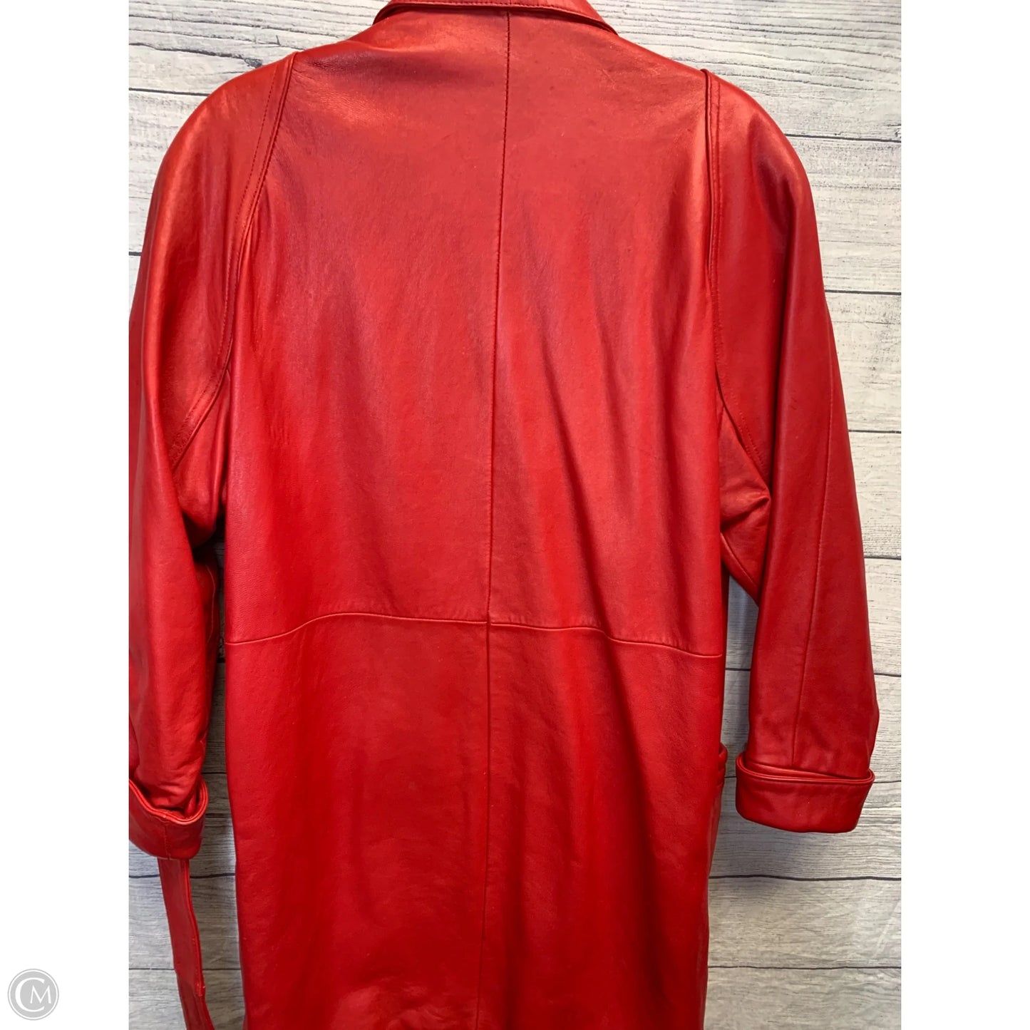 Coat Leather By Wilsons Leather In Red, Size: M