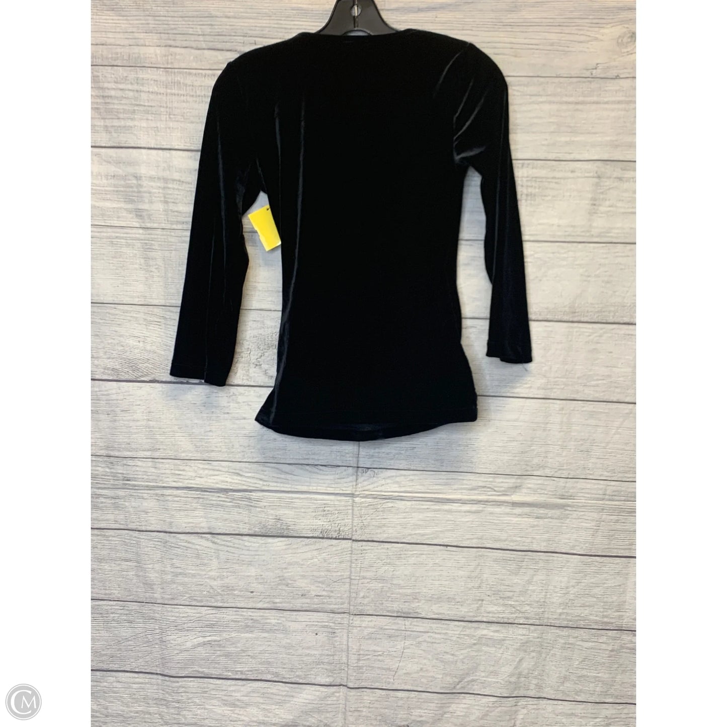 Blouse Long Sleeve By Harolds In Black, Size: S