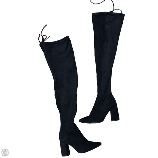 Boots Over-the-knee Heels By Azalea Wang In Black, Size: 7