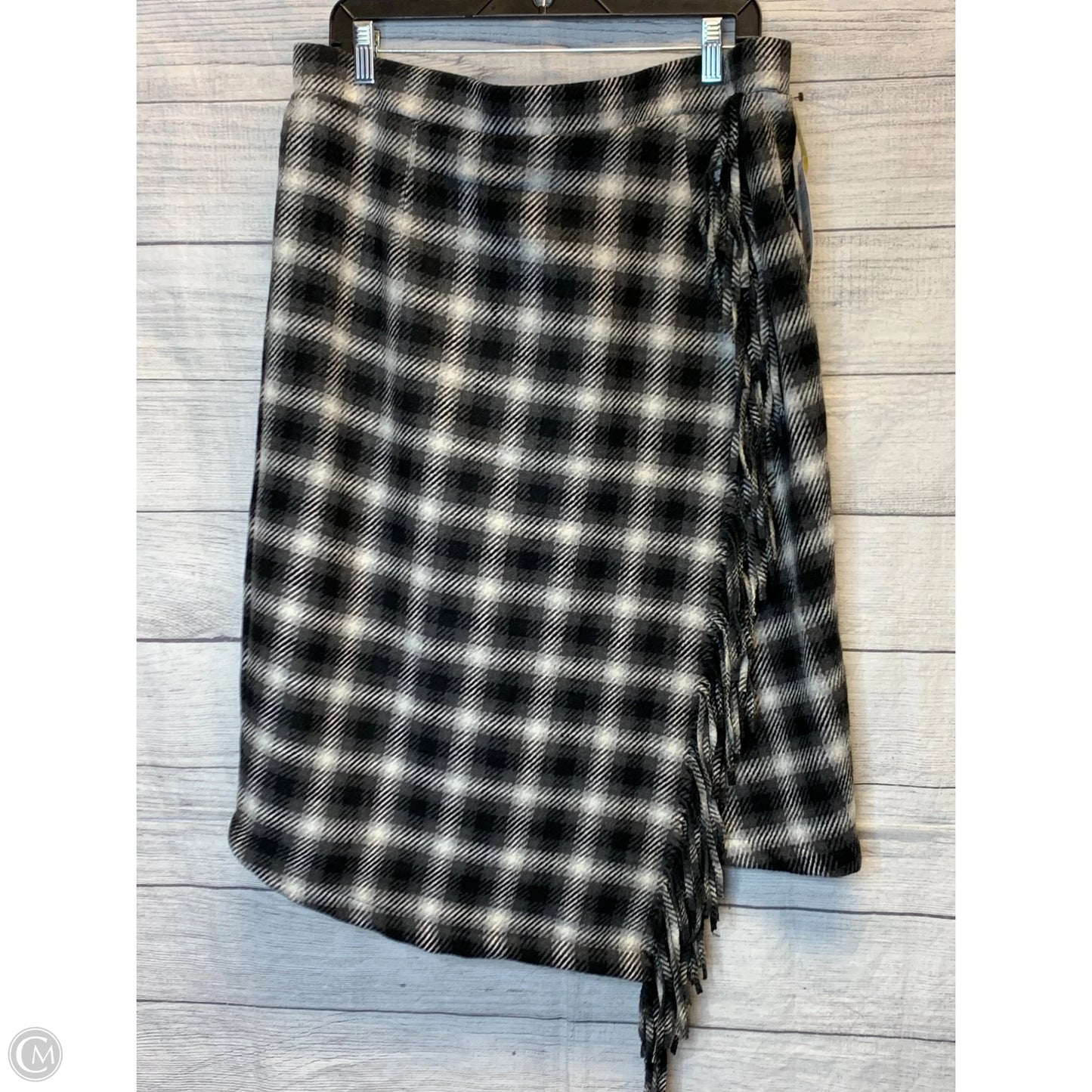 Skirt Midi By Time And Tru In Plaid Pattern, Size: Xl
