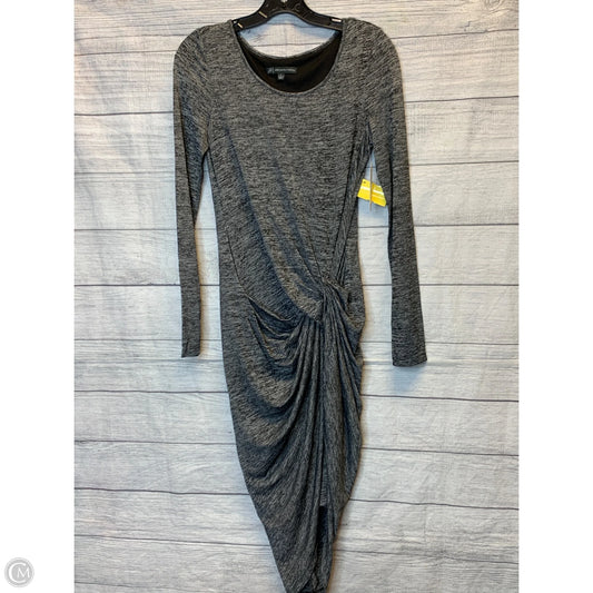 Dress Casual Midi By Adrianna Papell In Grey, Size: S