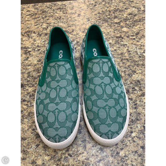 Shoes Designer By Coach In Green, Size: 12