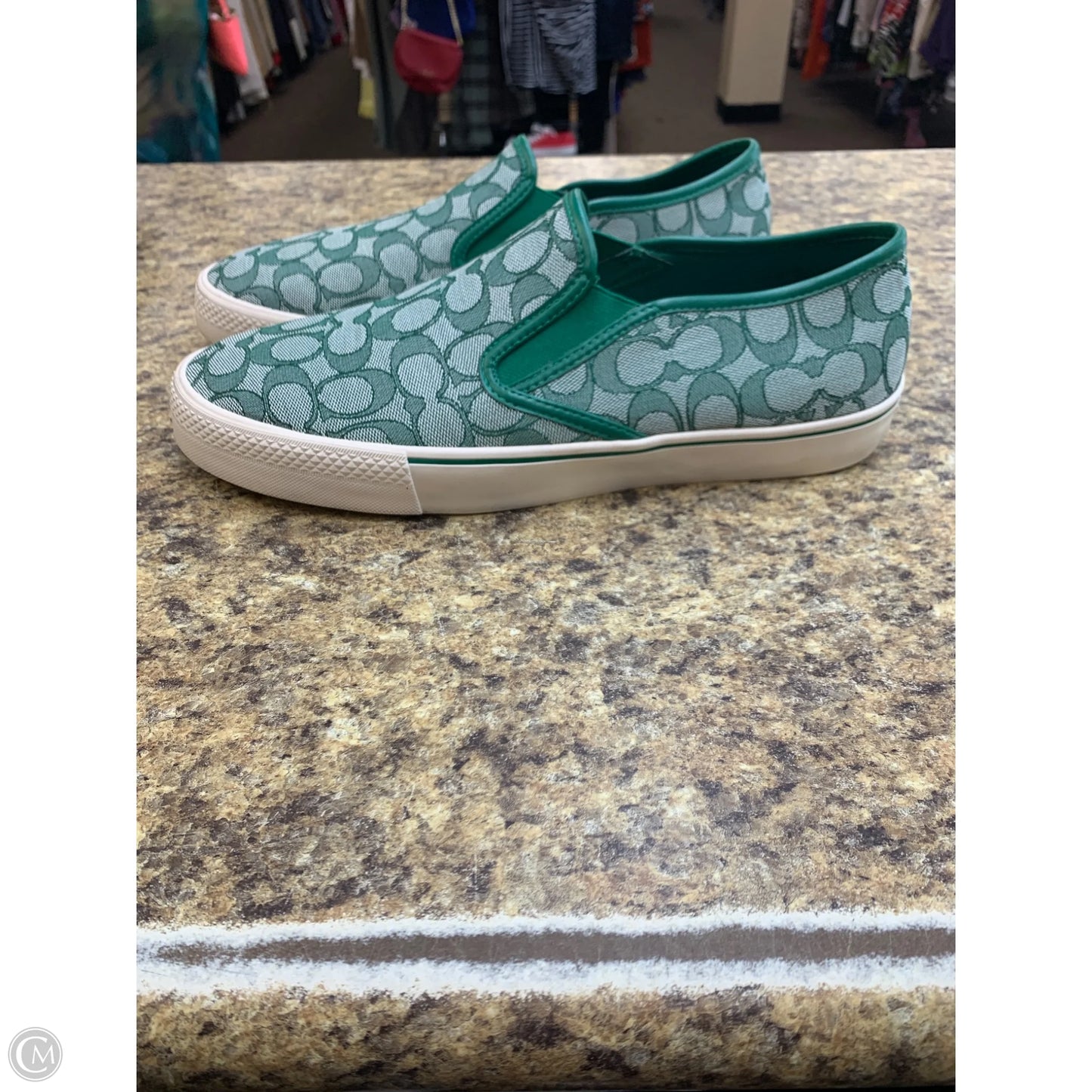 Shoes Designer By Coach In Green, Size: 12