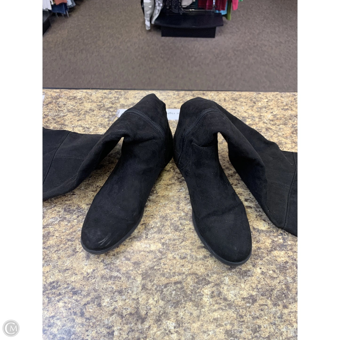 Boots Knee Flats By Style And Company In Black, Size: 9.5