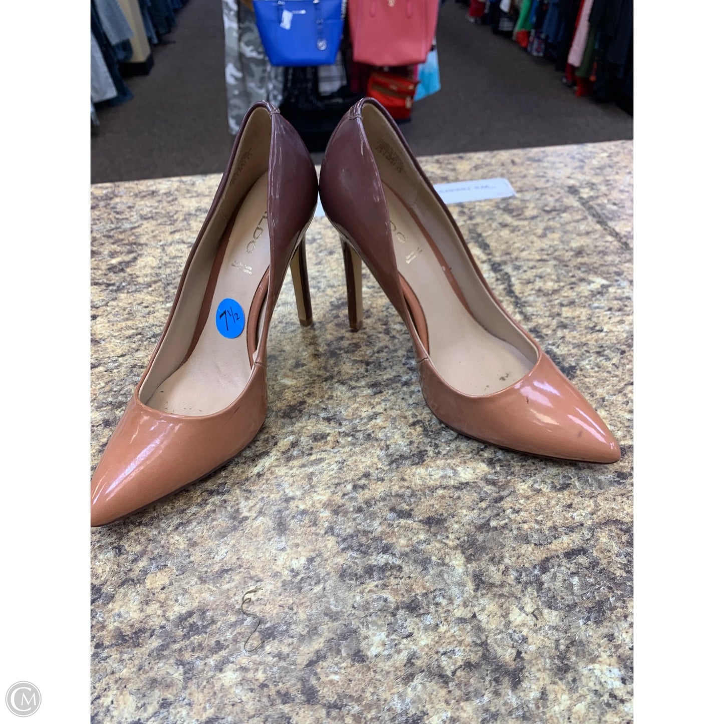 Shoes Heels Stiletto By Aldo In Brown & Tan, Size: 7.5