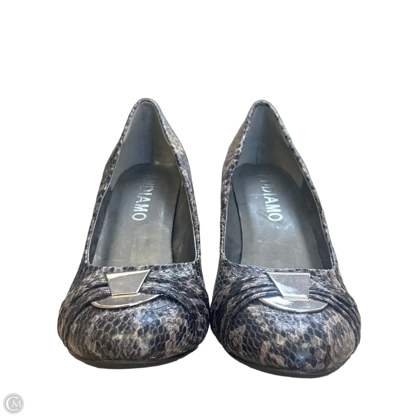 Shoes Heels Block By Andiano In Snakeskin Print, Size: 7.5