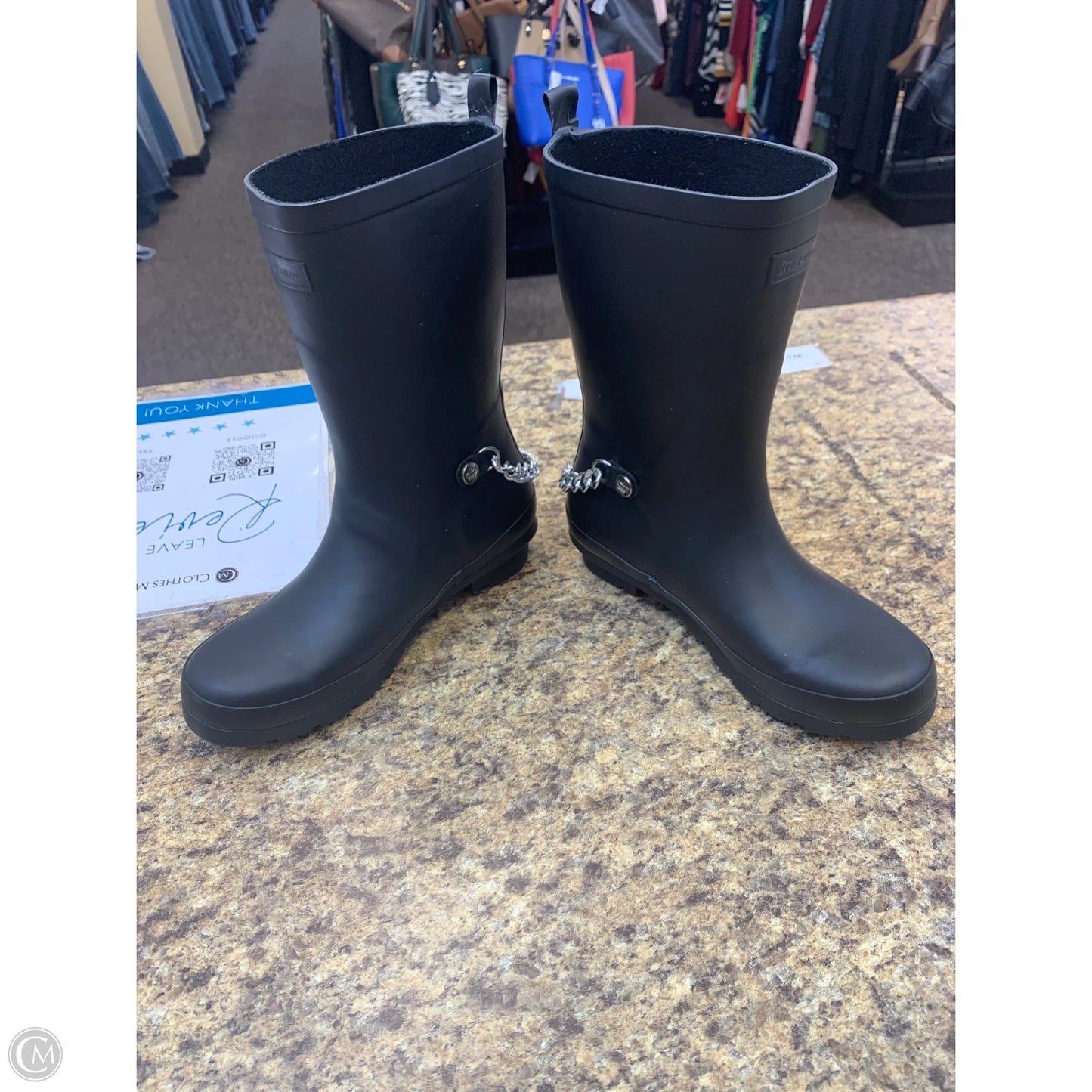 Boots Rain By Juicy Couture In Black, Size: 7