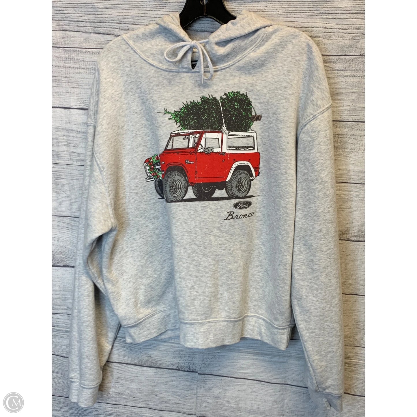 Athletic Sweatshirt Hoodie By Cmf In Grey, Size: Xl