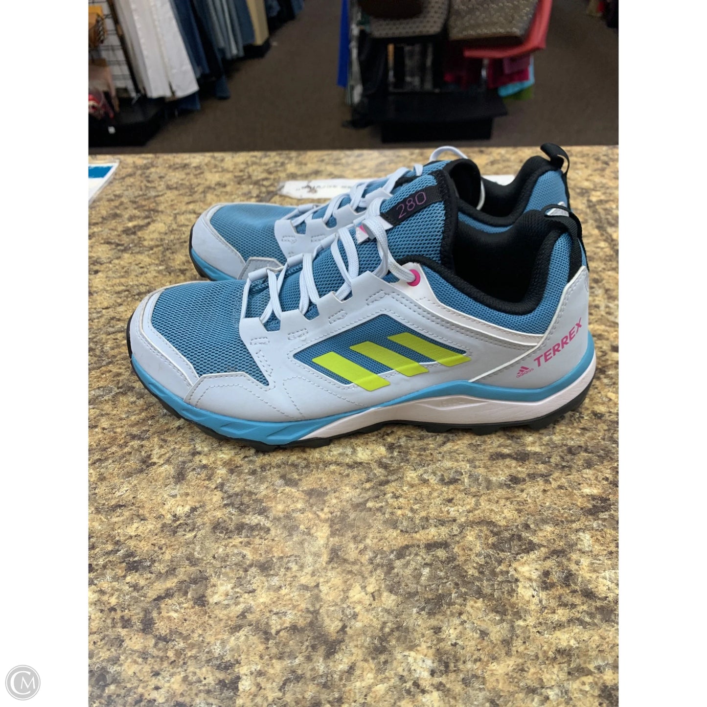 Shoes Athletic By Adidas In Blue, Size: 10