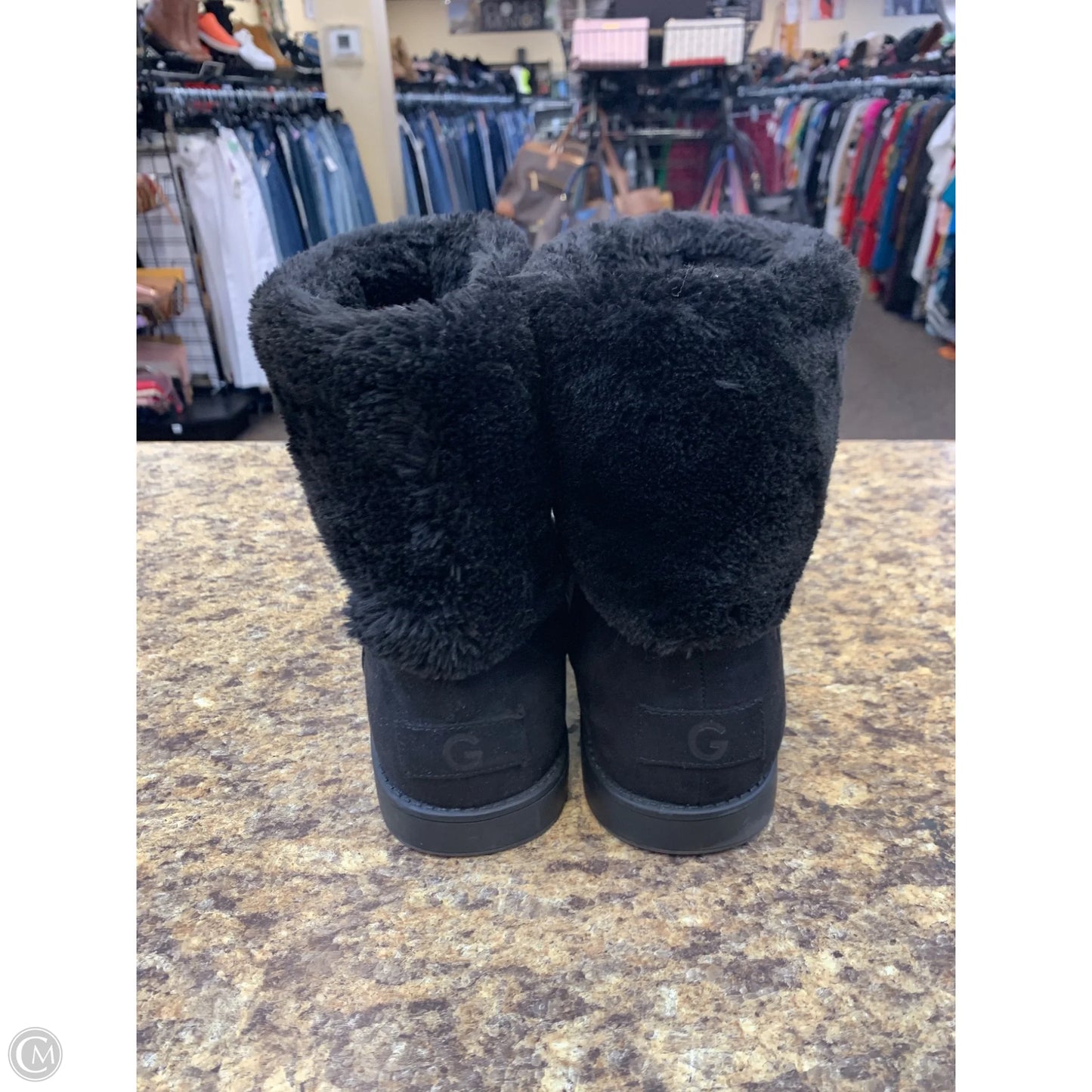 Boots Ankle Flats By Guess In Black, Size: 10