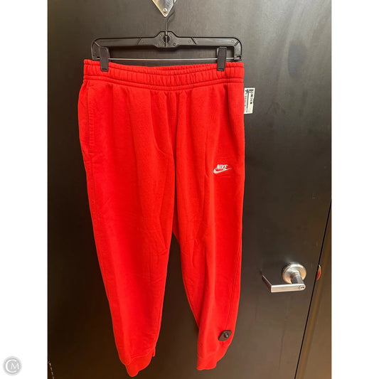 Athletic Pants By Nike In Red, Size: M