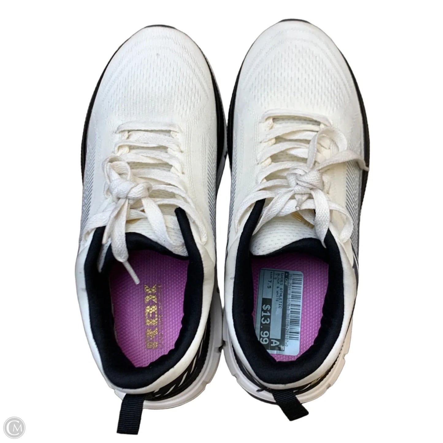 Shoes Athletic By Cmf In Black & White, Size: 7.5