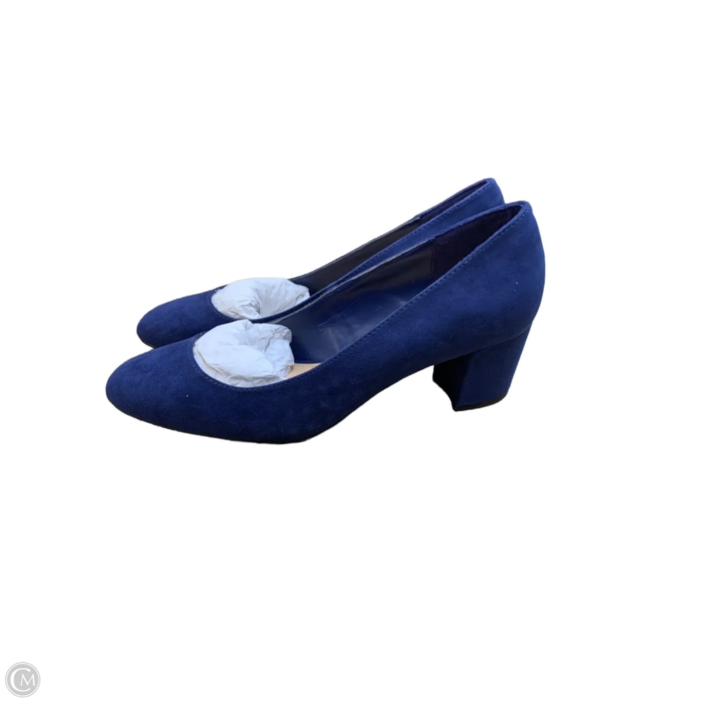 Shoes Heels Block By Just Fab In Navy, Size: 8.5