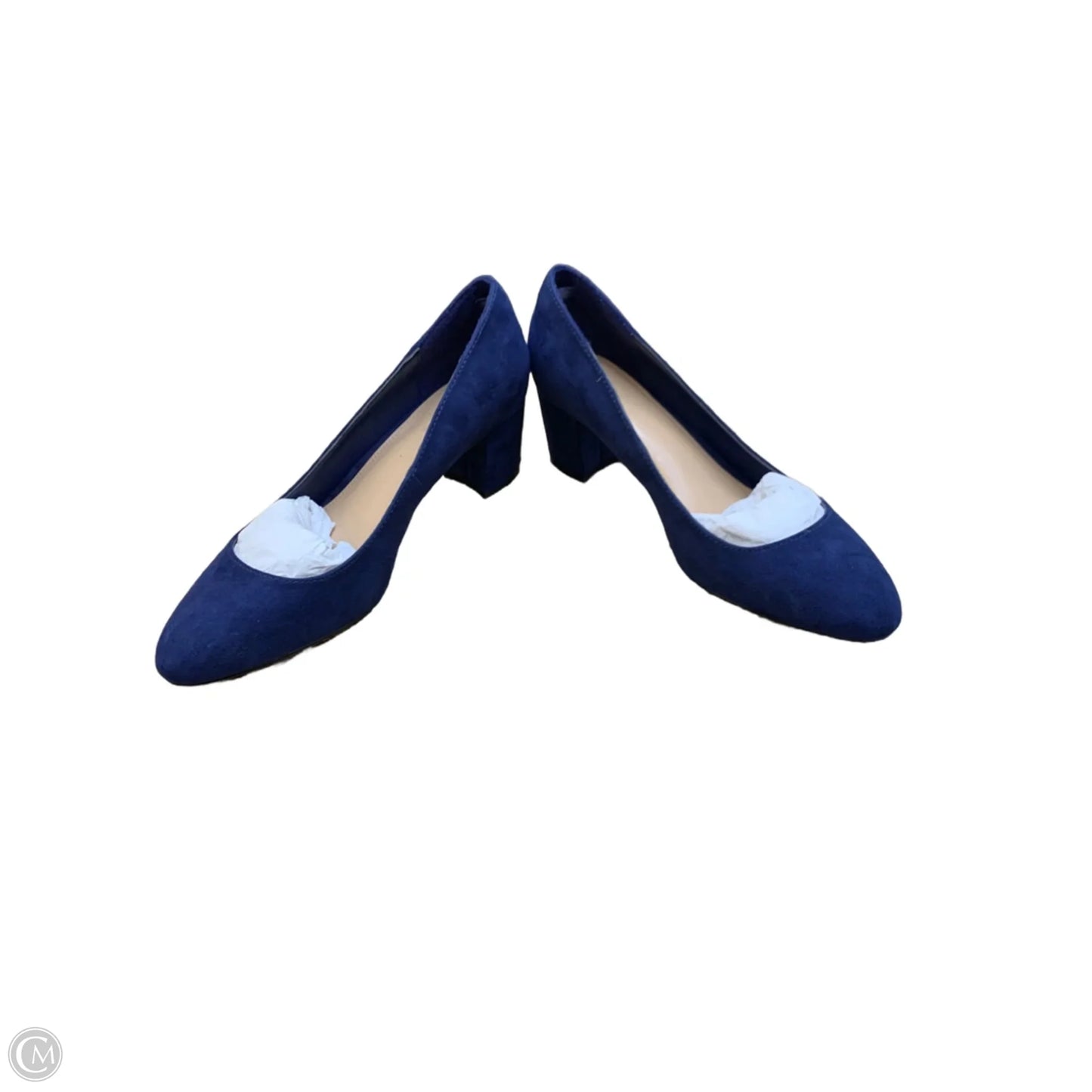 Shoes Heels Block By Just Fab In Navy, Size: 8.5