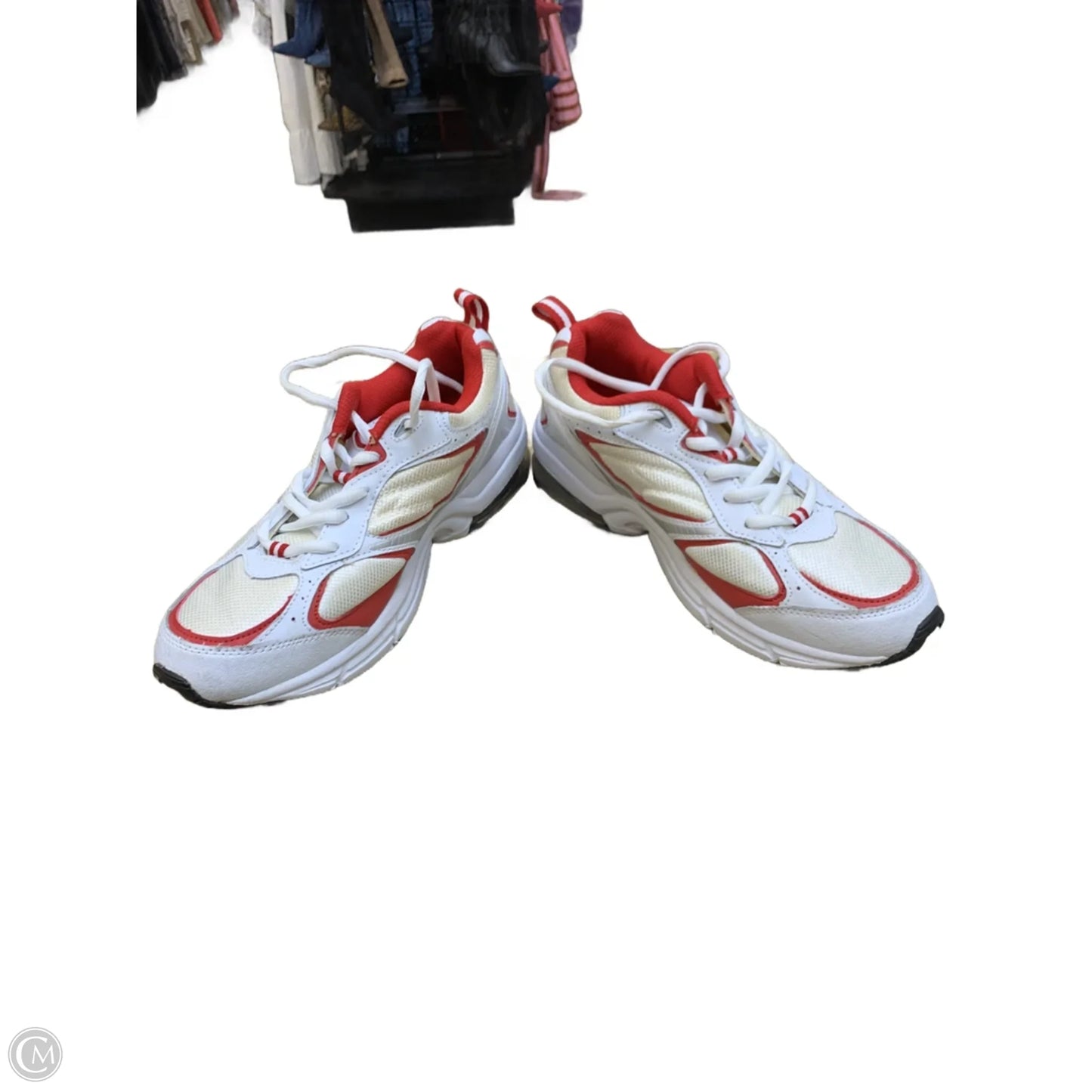 Shoes Athletic By Cmf In Red & White, Size: 10