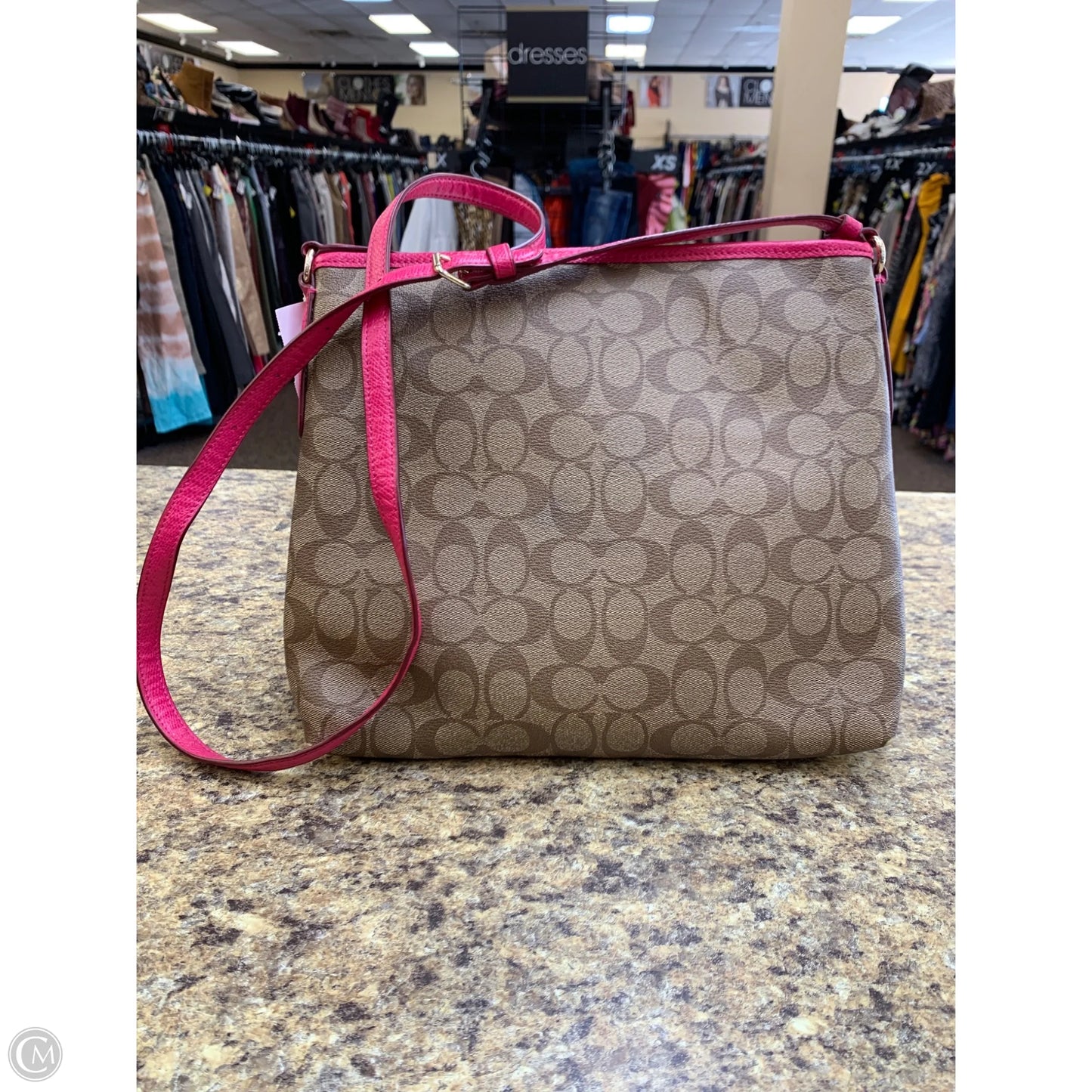 Crossbody Designer By Coach, Size: Medium