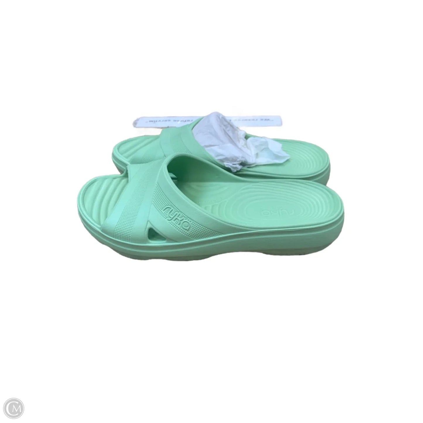 Sandals Flats By Ryka In Green, Size: 9