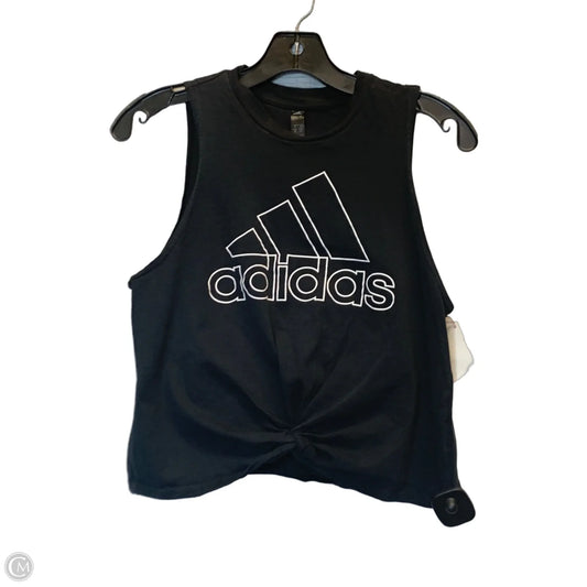 Athletic Tank Top By Adidas In Black, Size: S