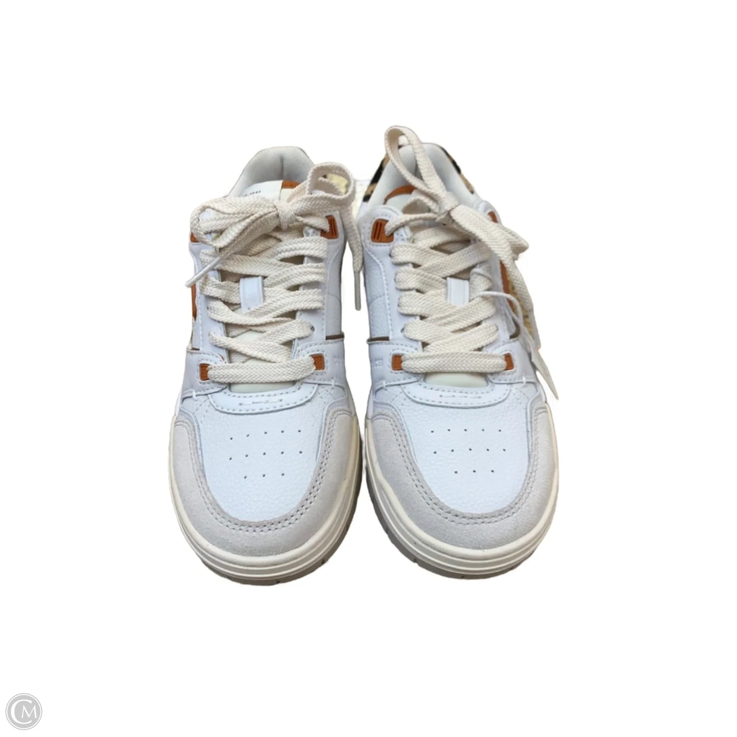 Shoes Designer By Coach In Orange & White, Size: 5