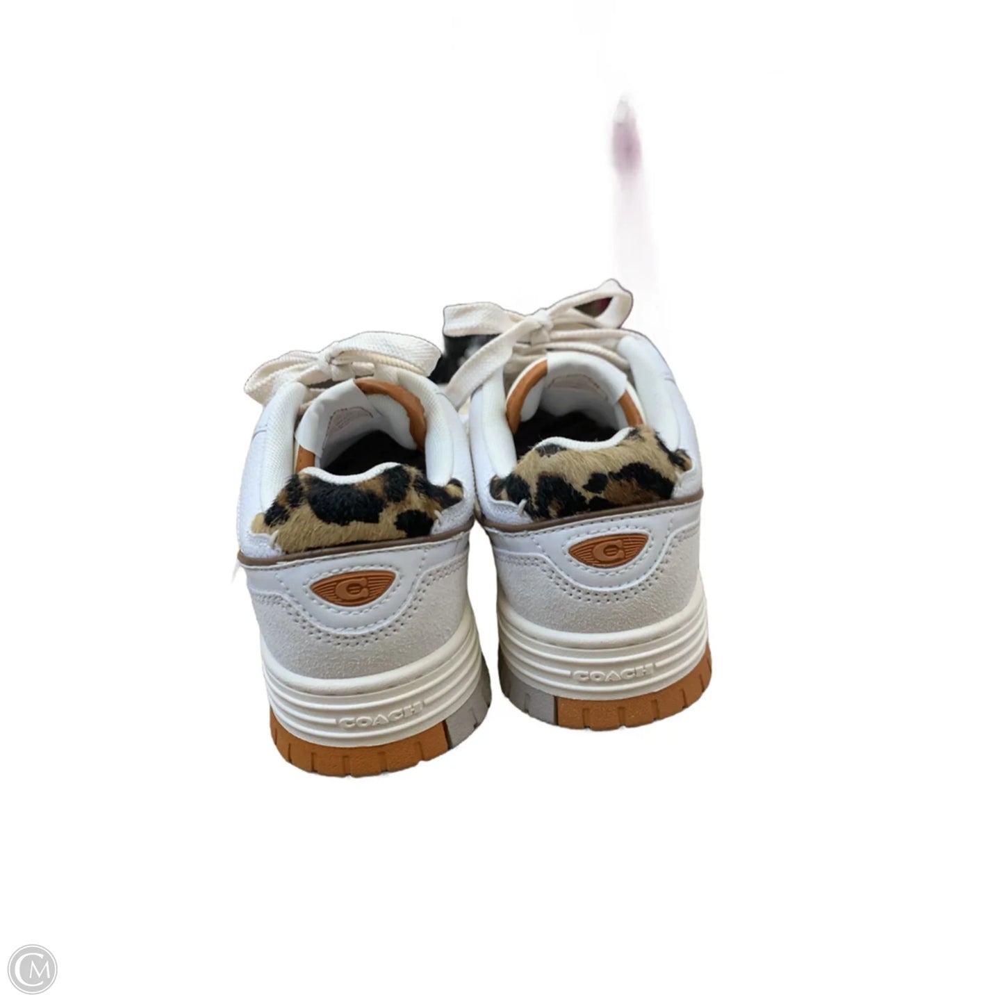 Shoes Designer By Coach In Orange & White, Size: 5
